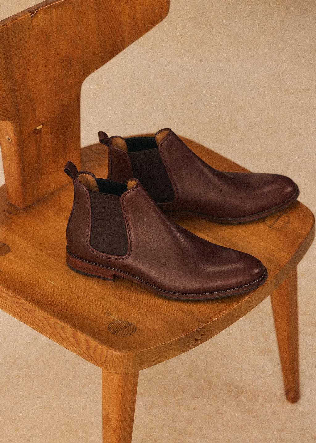 Bottines Chelsea Woody - Cuir Tradition Camel