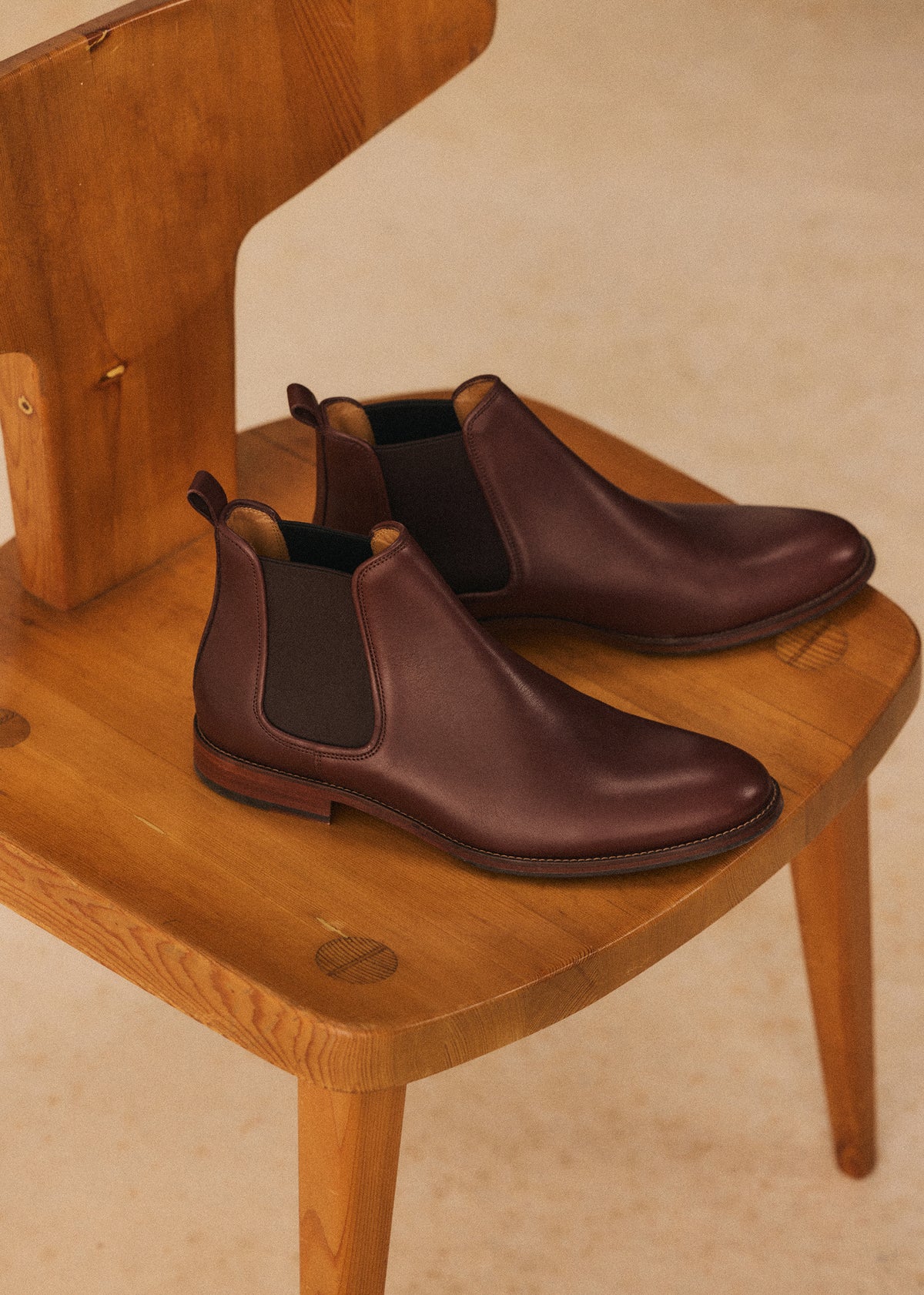 Bottines Chelsea Woody - Cuir Tradition Camel