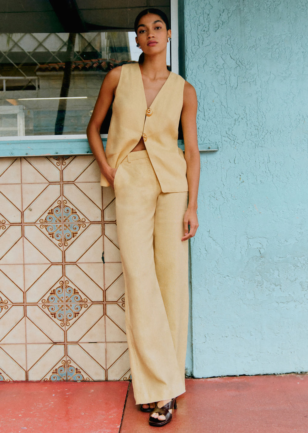 Pantalon Giovanni - Paille