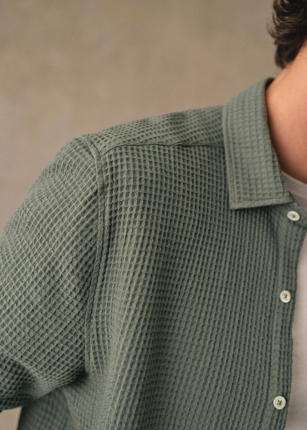 Chemise Lars Gaufrée - Vert Sauge