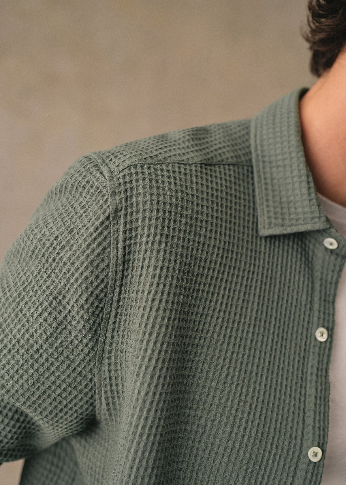 Chemise Lars Gaufrée - Vert Sauge