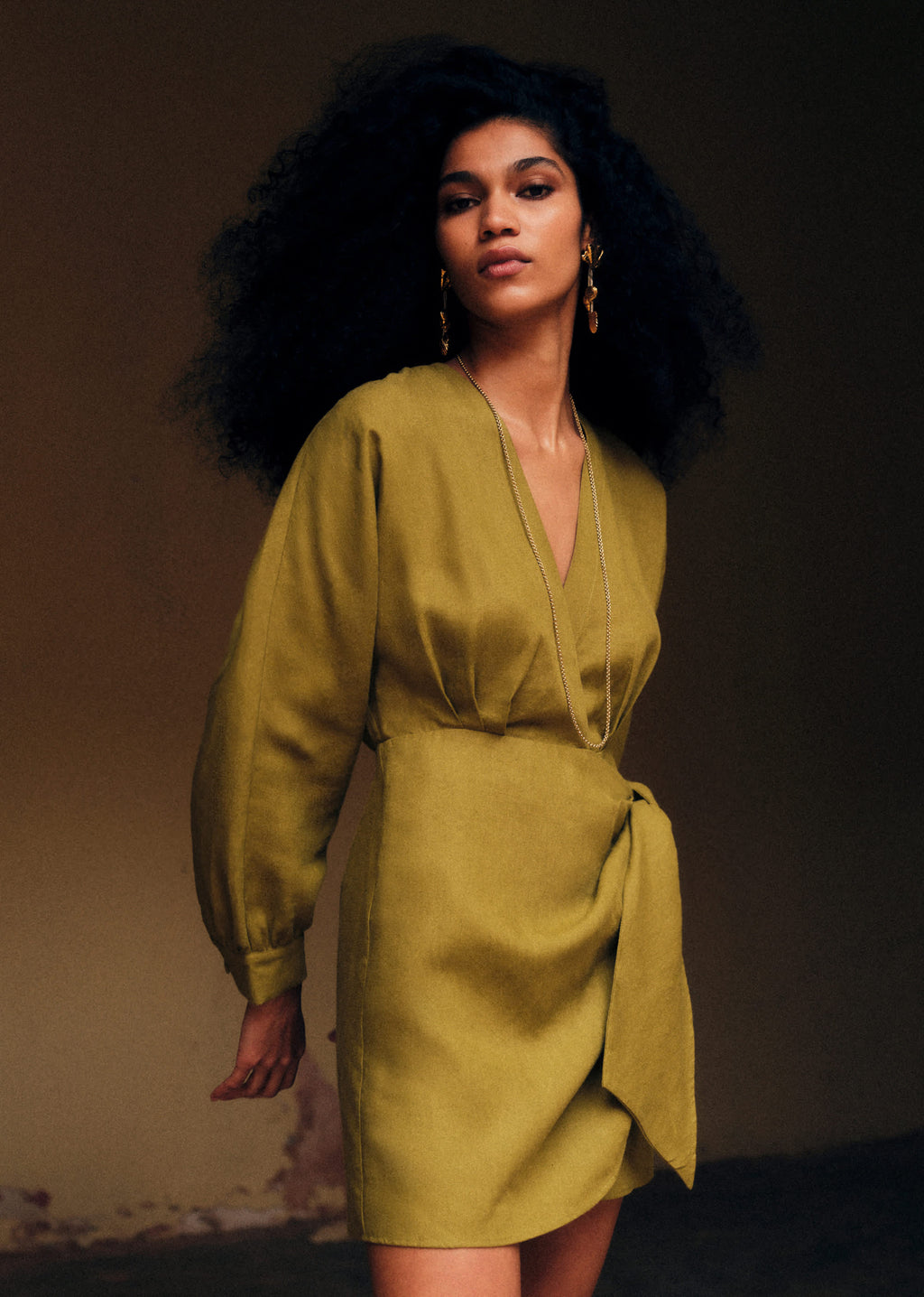Robe ALICE - Olive Doré