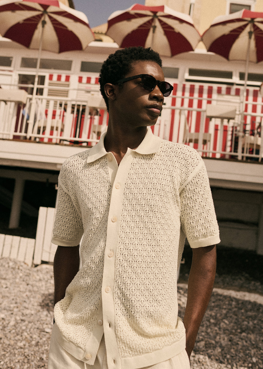 Chemise Maille Nurel - Écru