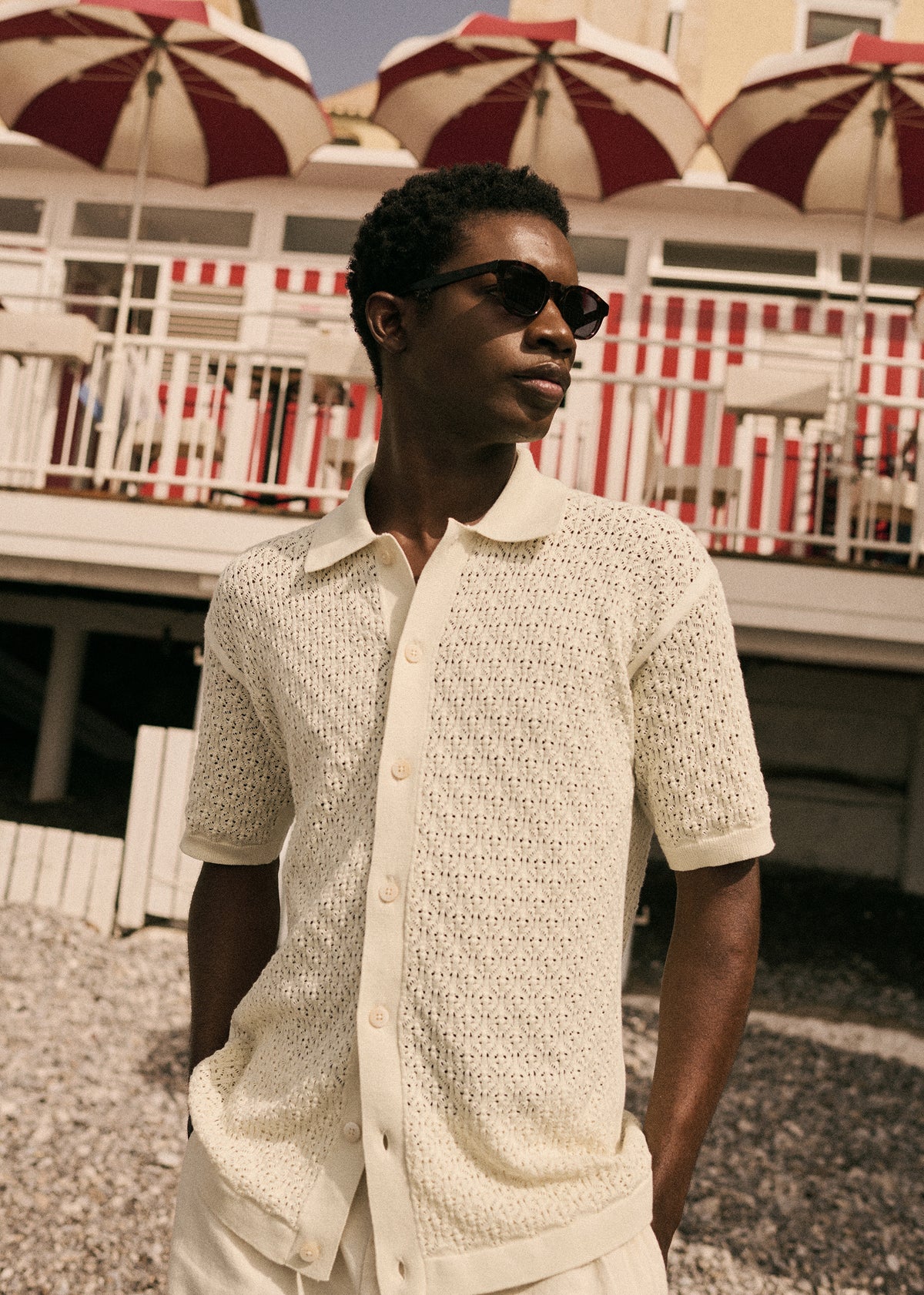Chemise Maille Nurel - Écru
