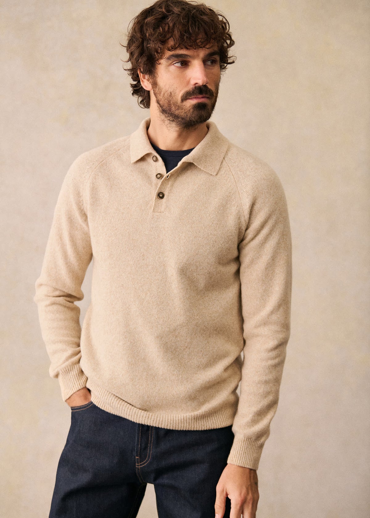 Pull Moreno - Beige Mouliné