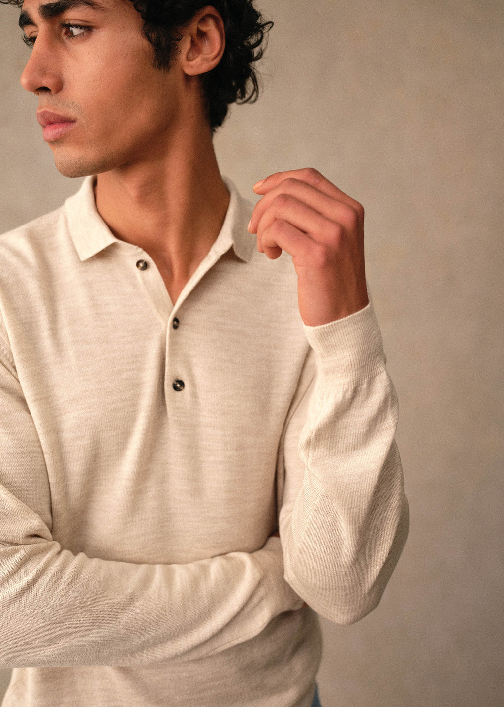 Pull Mike - Beige Chiné