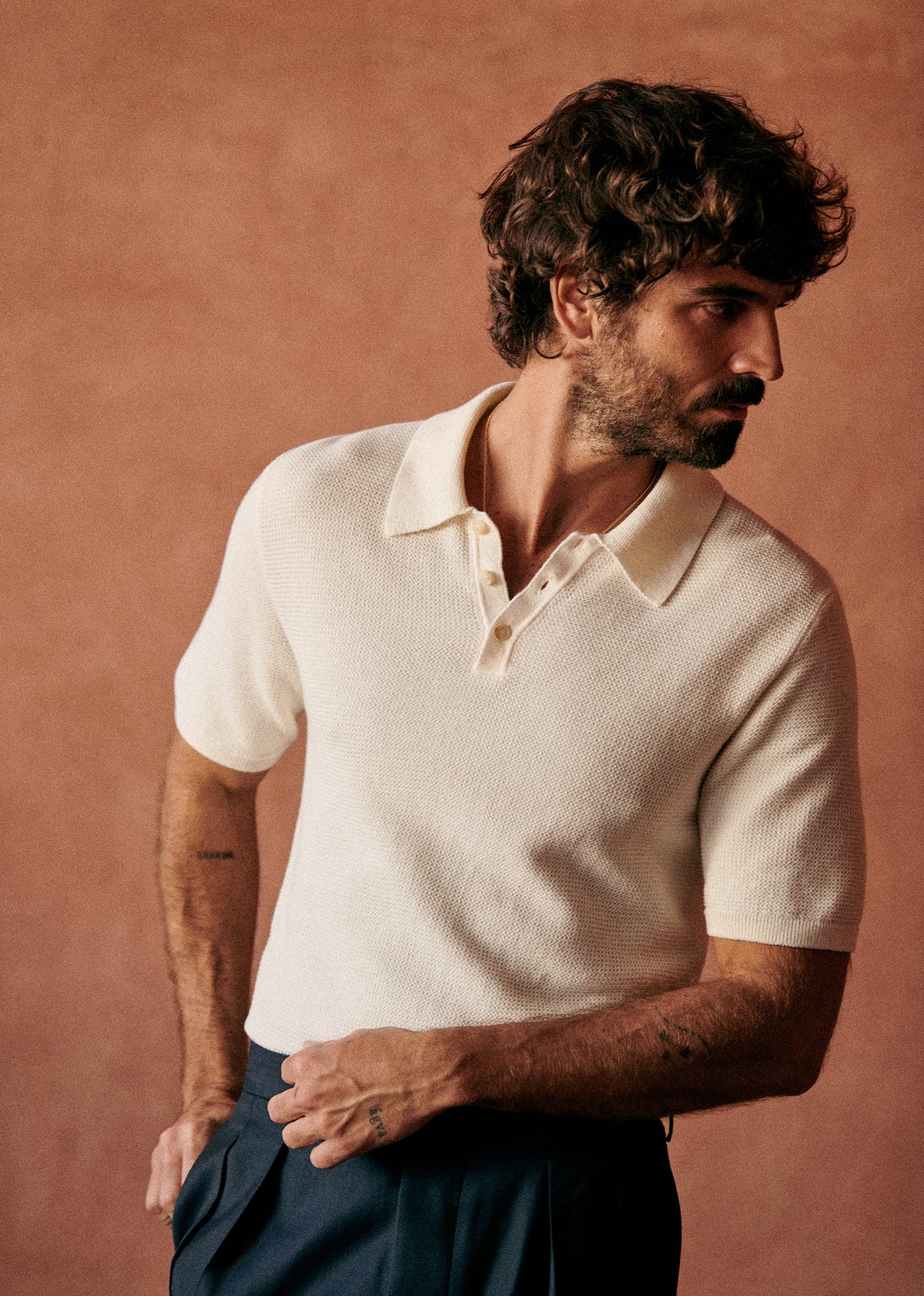 Polo Maille Simeone - Blanc