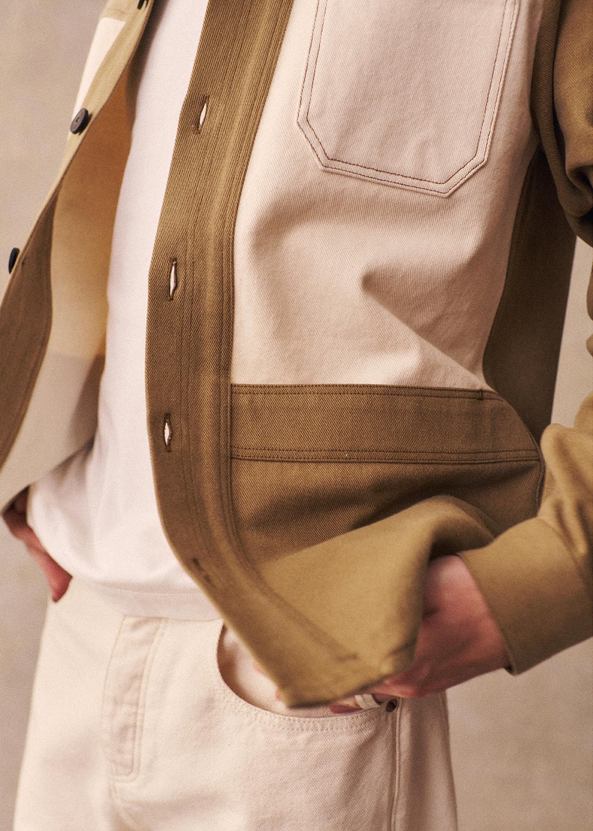 Veste Will Patchwork - Camel