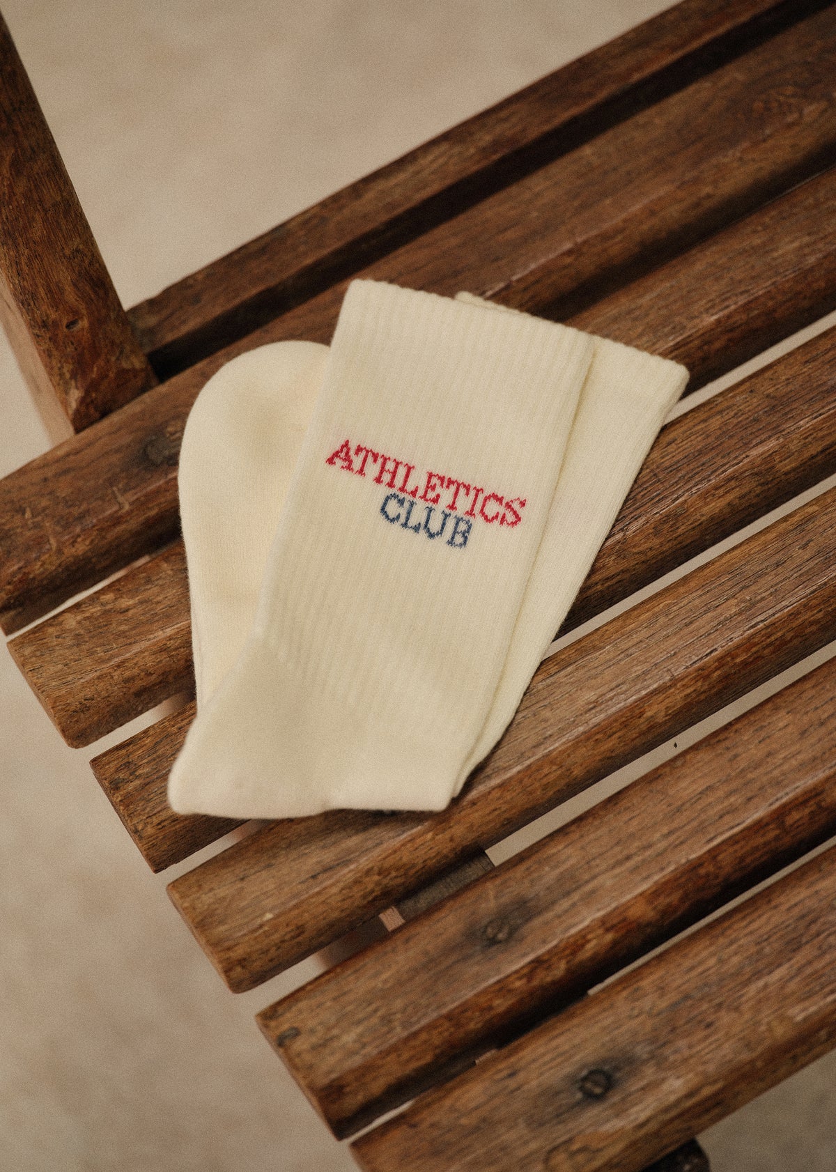 Chaussettes Athletics Club - Écru