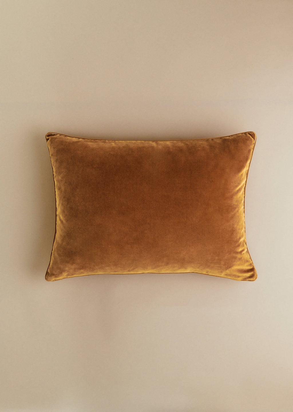 Coussin Velours Édition - Grand modèle - Caramel