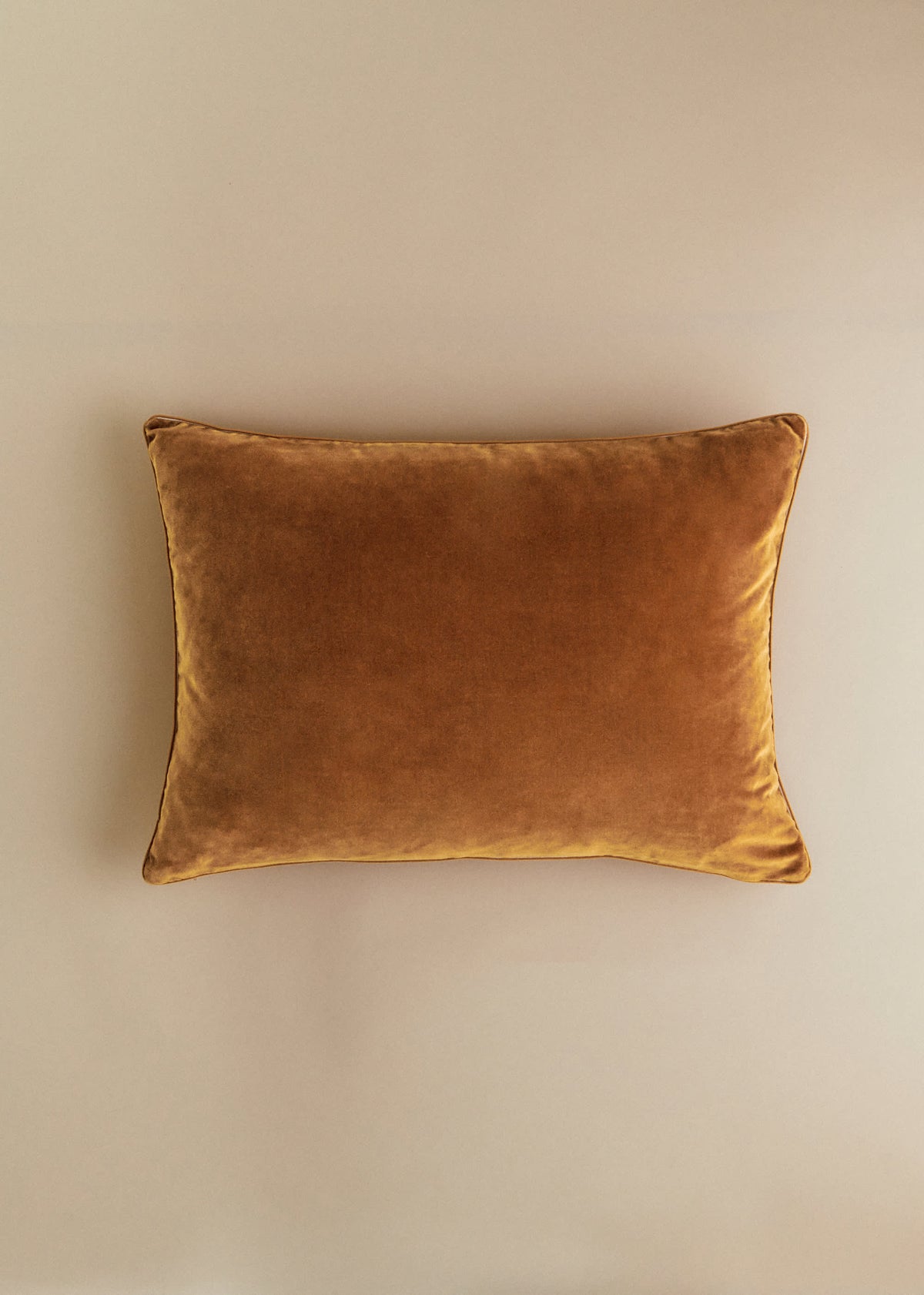 Coussin Velours Édition - Grand modèle - Caramel