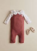 Combinaison Maille Poussin - Bois De Rose