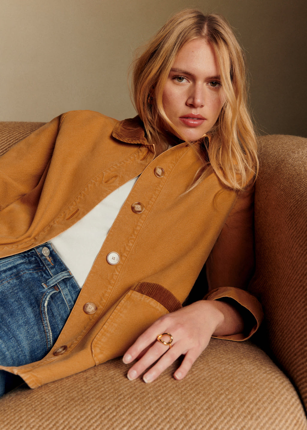 Veste Gabin - Camel Clair