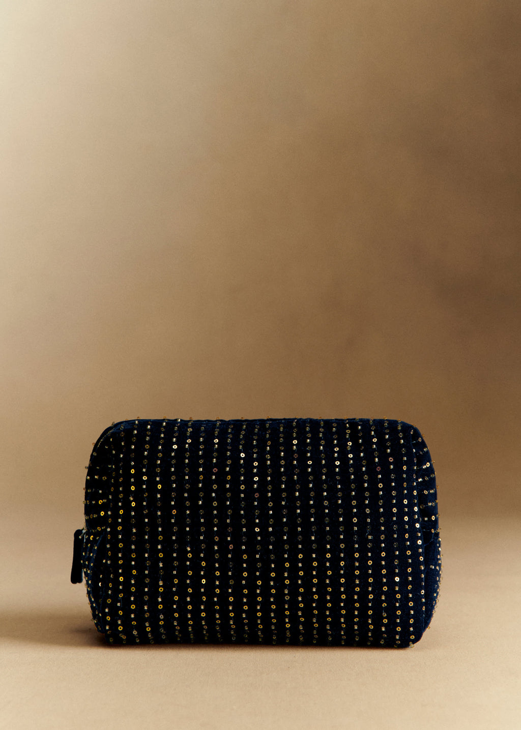 Trousse de toilette sequins - Bleu Nuit