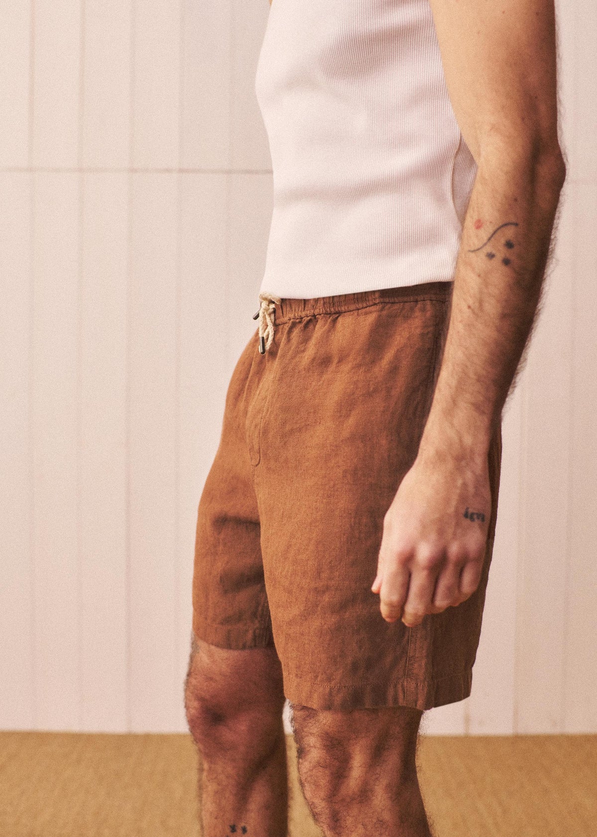 Short Priam Lin - Marron