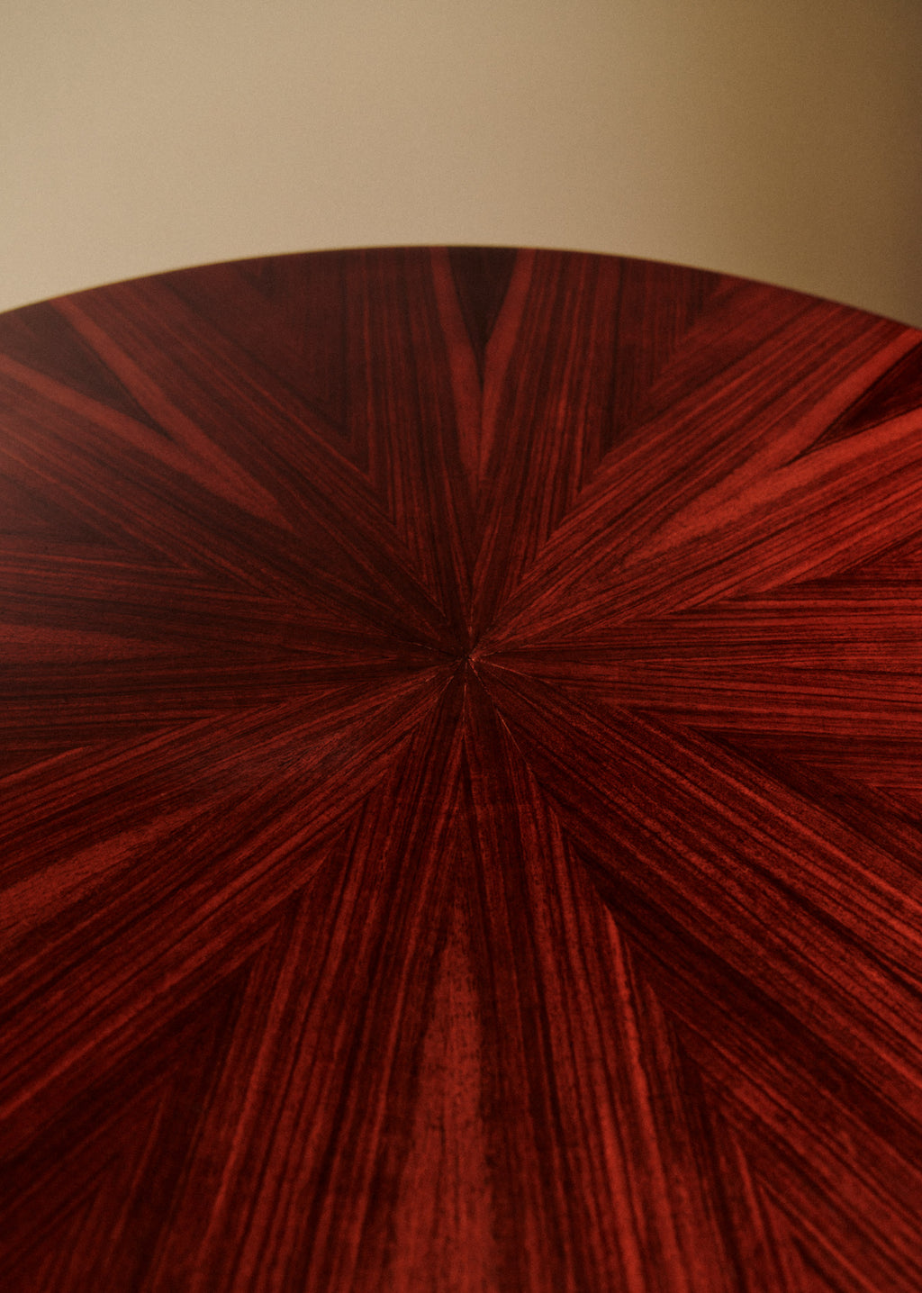 Table de bridge ronde vintage - Palissandre