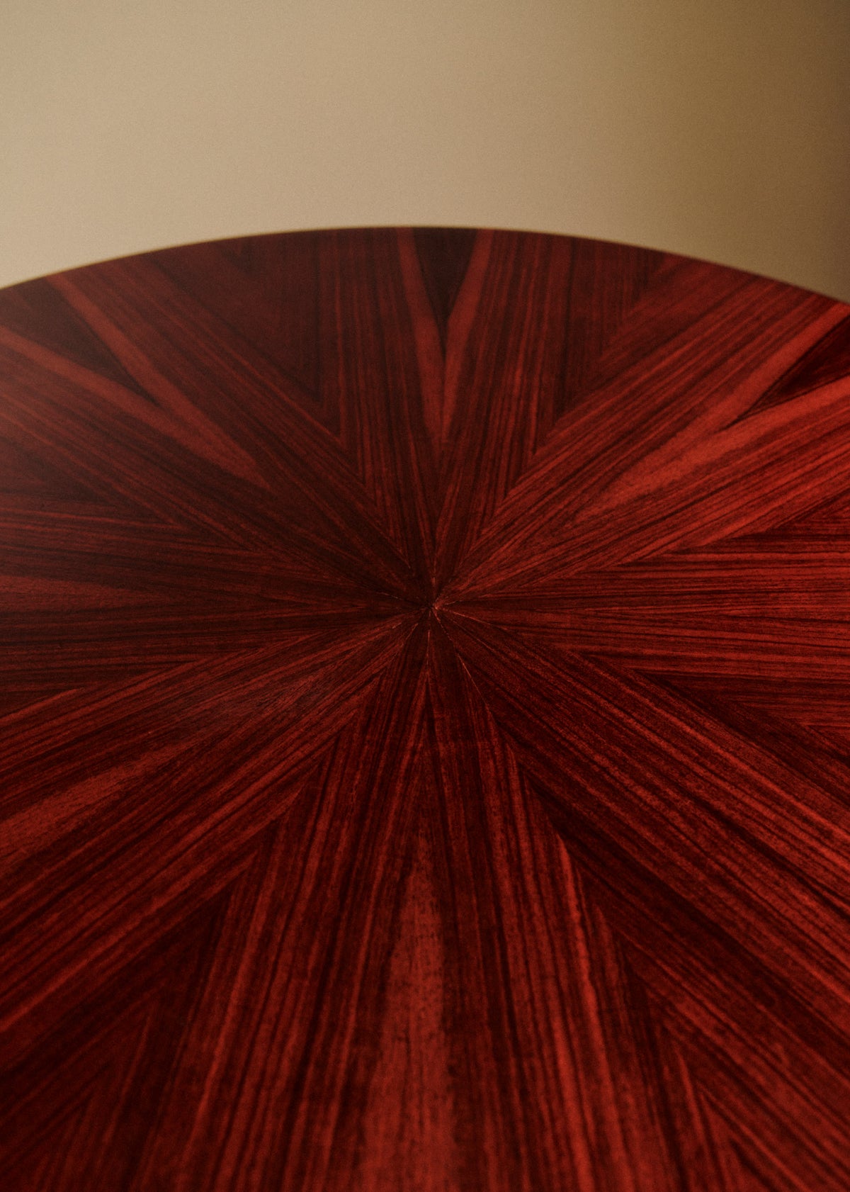 Table de bridge ronde vintage - Palissandre