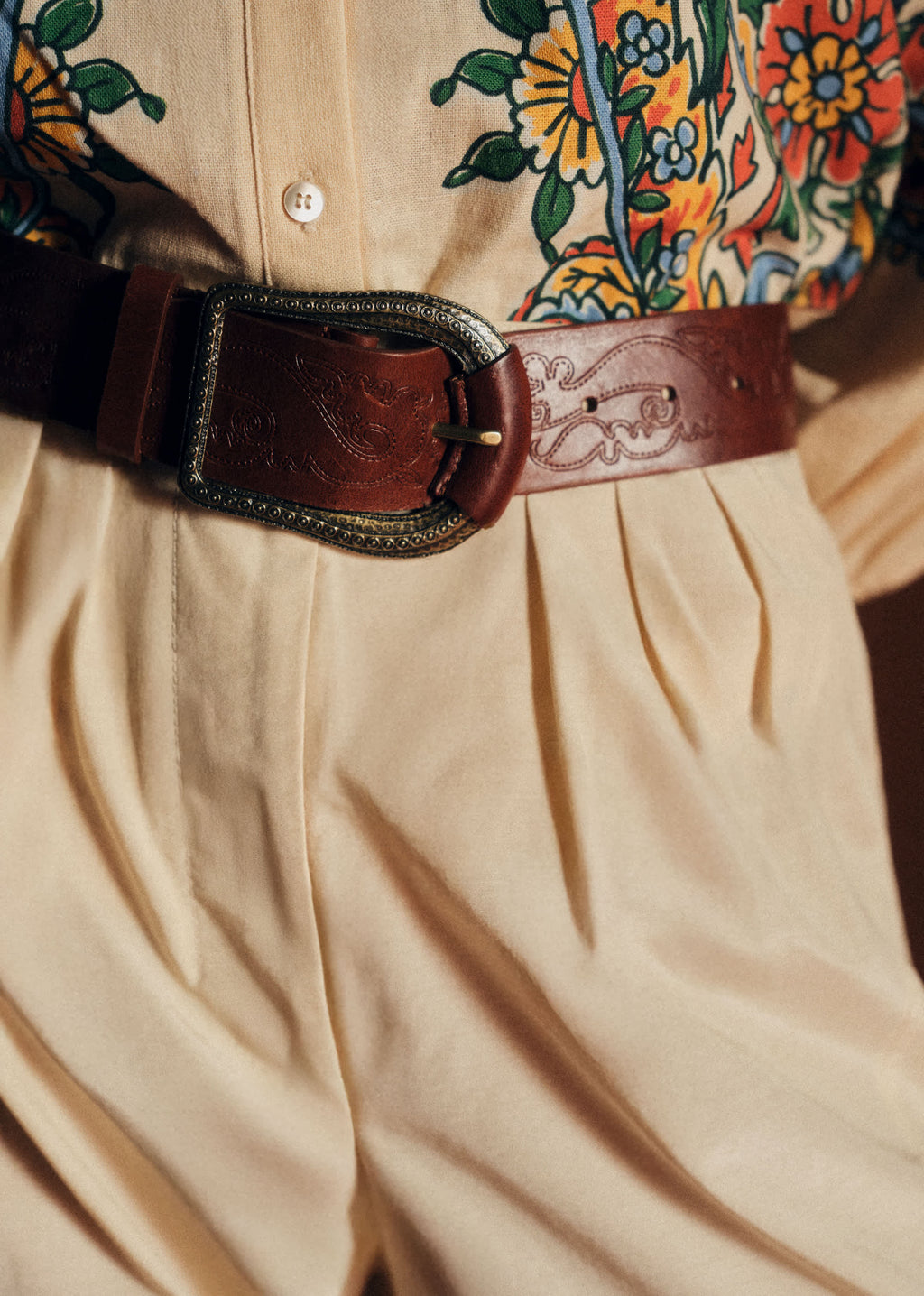 Ceinture Suzie - Chocolat Lisse Héritage
