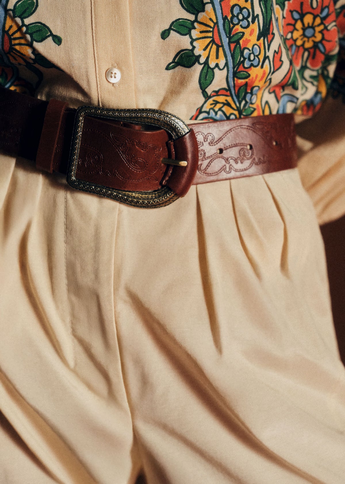 Ceinture Suzie - Chocolat Lisse Héritage