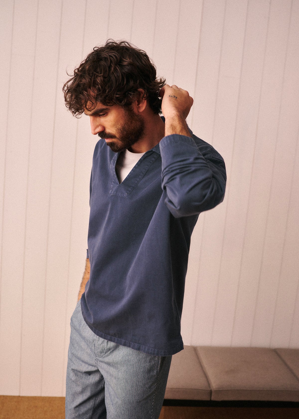 Tunique Liam - Marine Délavé