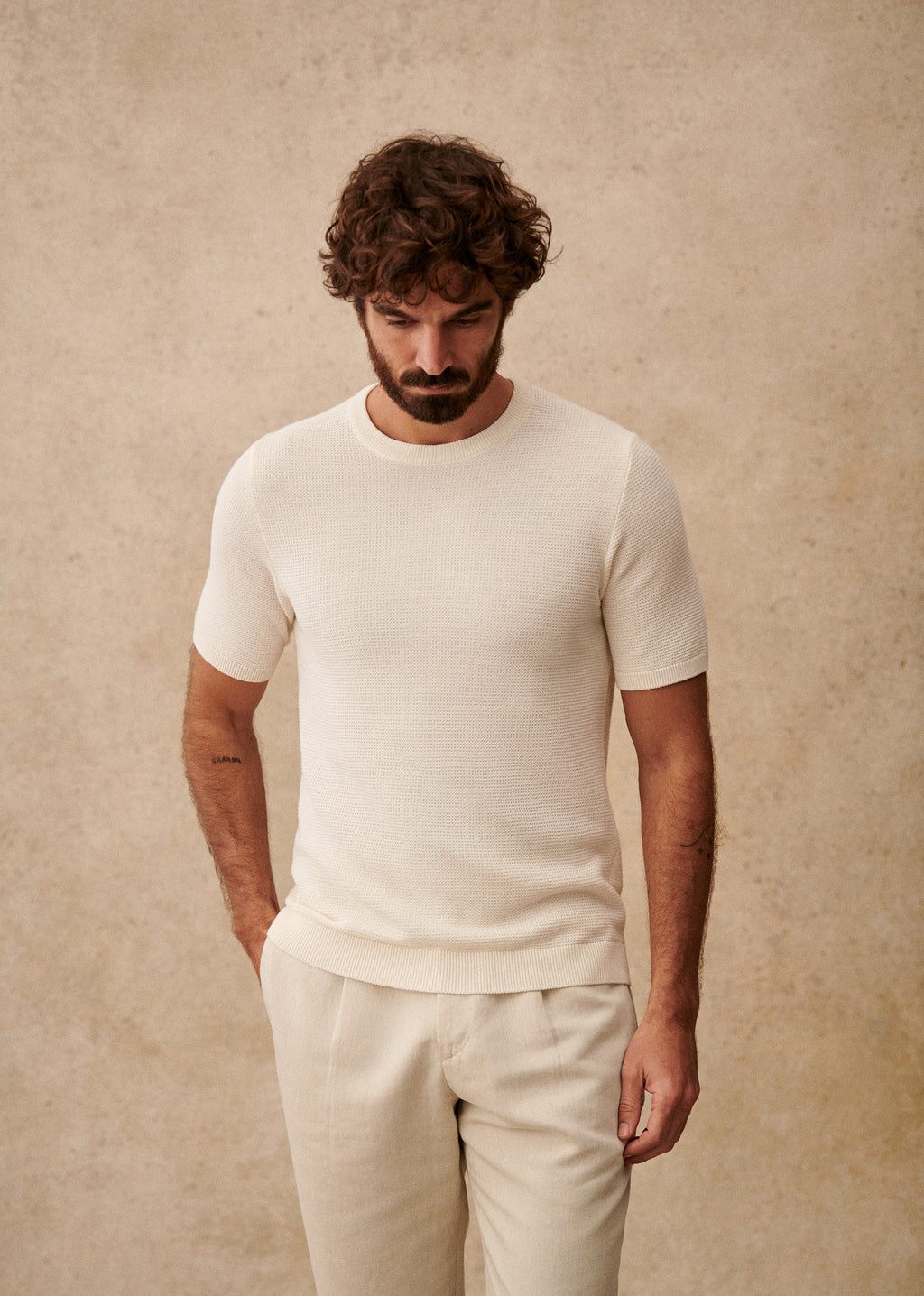T-Shirt Maille Simeone - Blanc