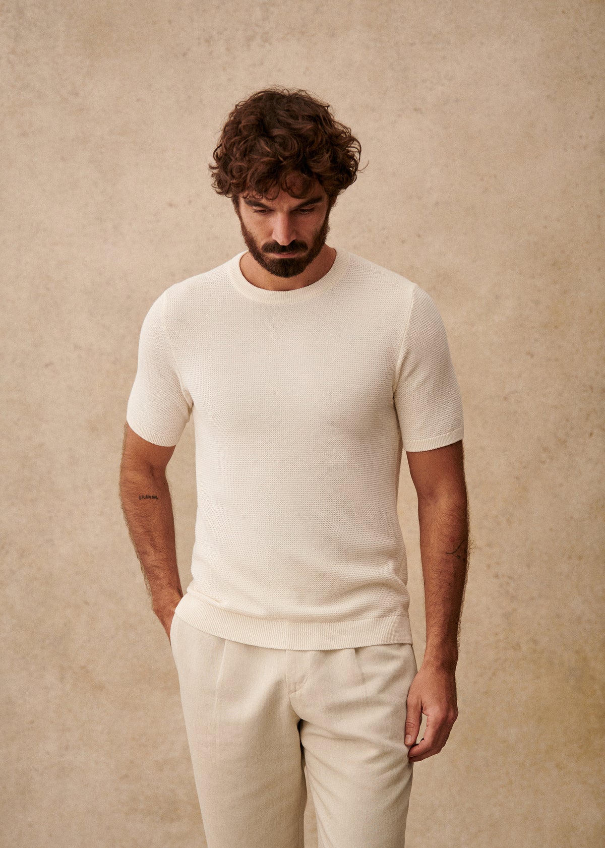T-Shirt Maille Simeone - Blanc