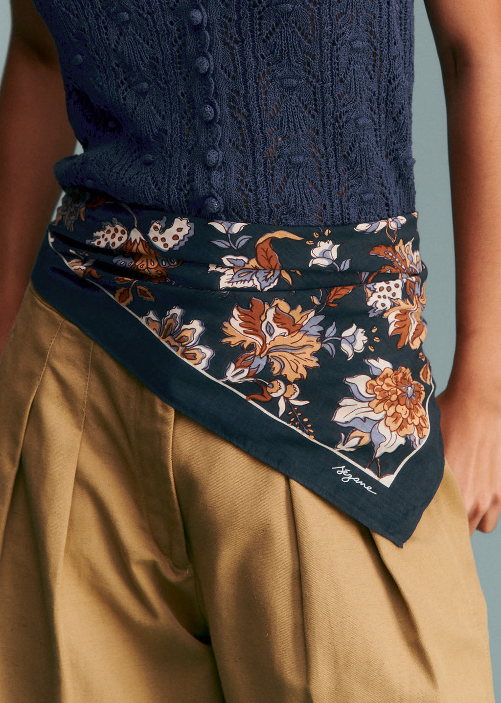 Foulard Gaston - Maxi Fleur Indienne