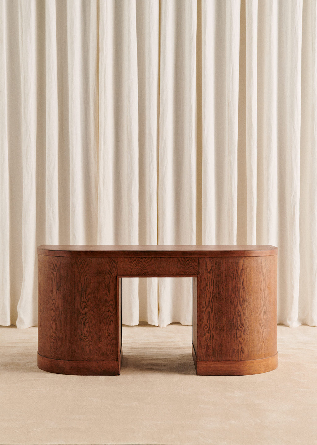 Bureau demi cercle vintage - Bois