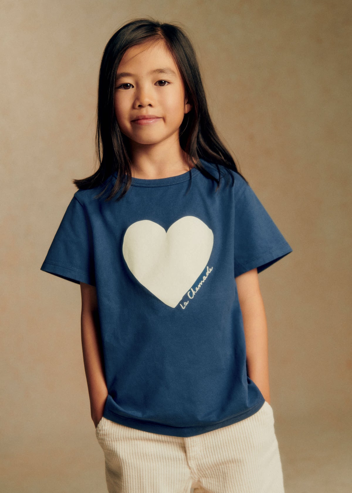 T-Shirt La Chamade - Bleu indigo / Ecru