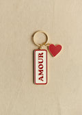 Porte-clé mot - Rouge " Amour "