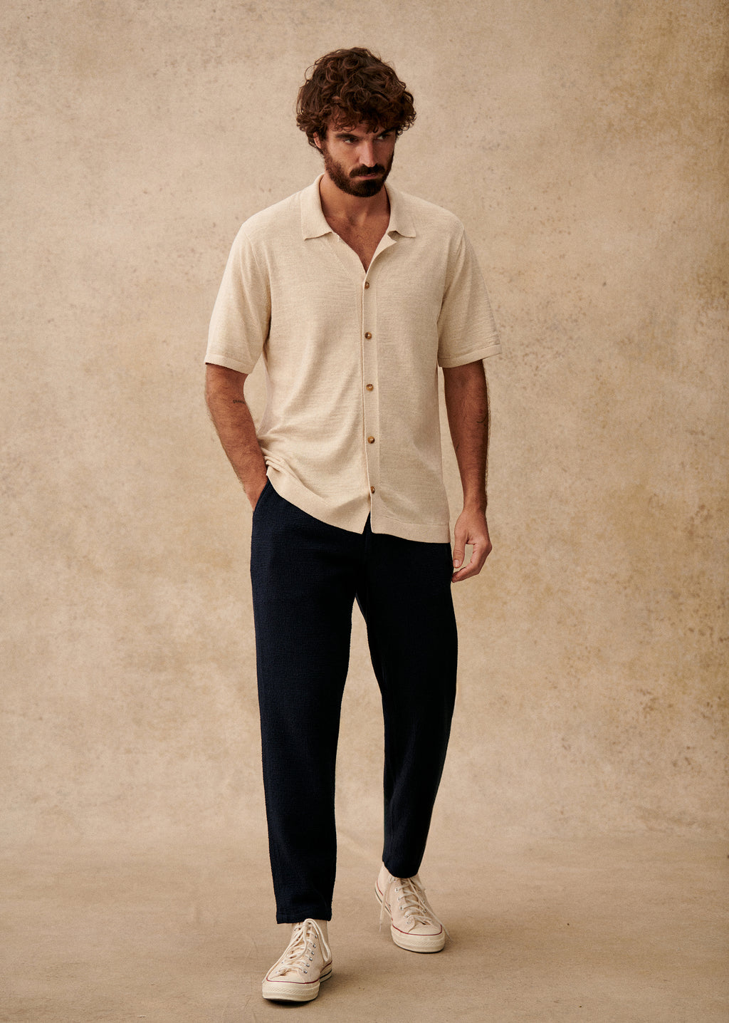 Chemise Maille Jonas - Écru