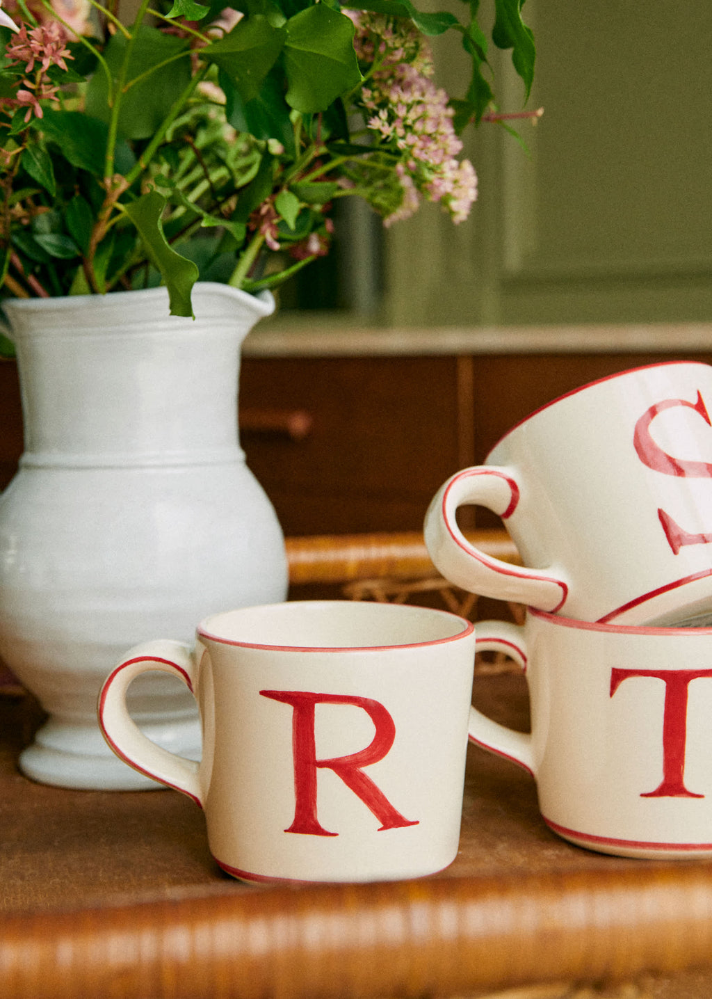 Tasse Tempo - Lettre H - Rouge