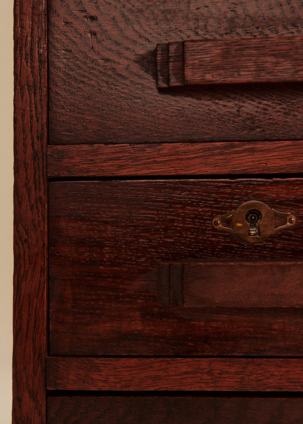 Bureau en chêne vintage - Chêne teinté