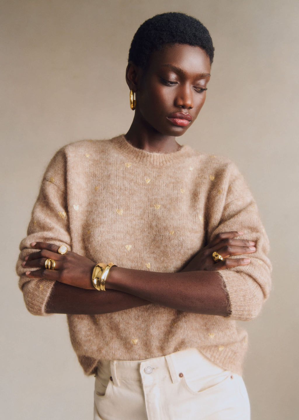 Pull Cinta - Taupe Coeur Doré