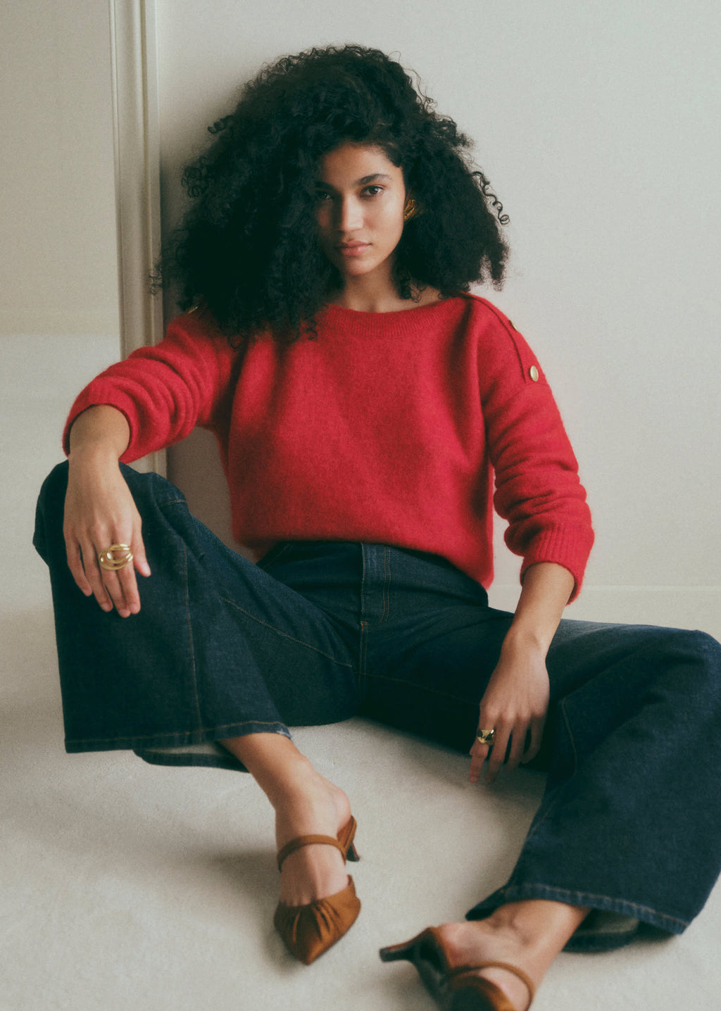Pull Milann - Rouge Carmin