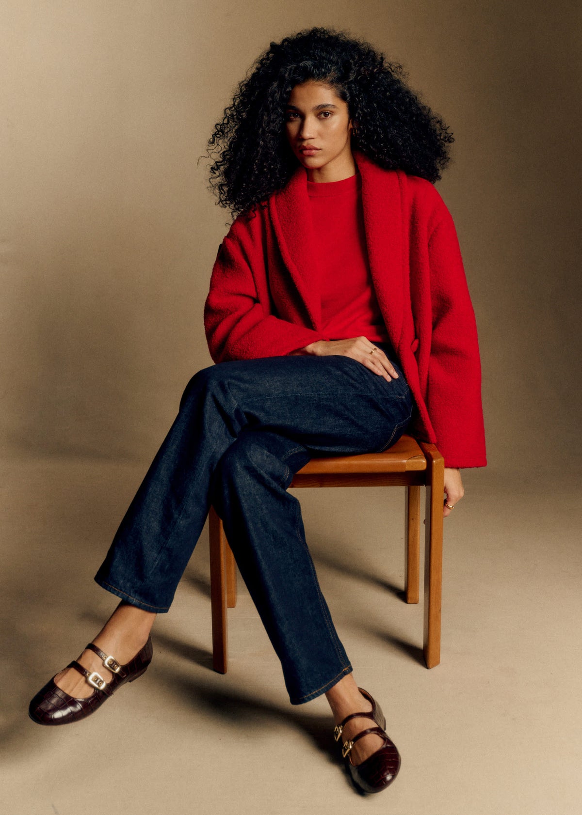 Manteau Ambre - Rouge Vif