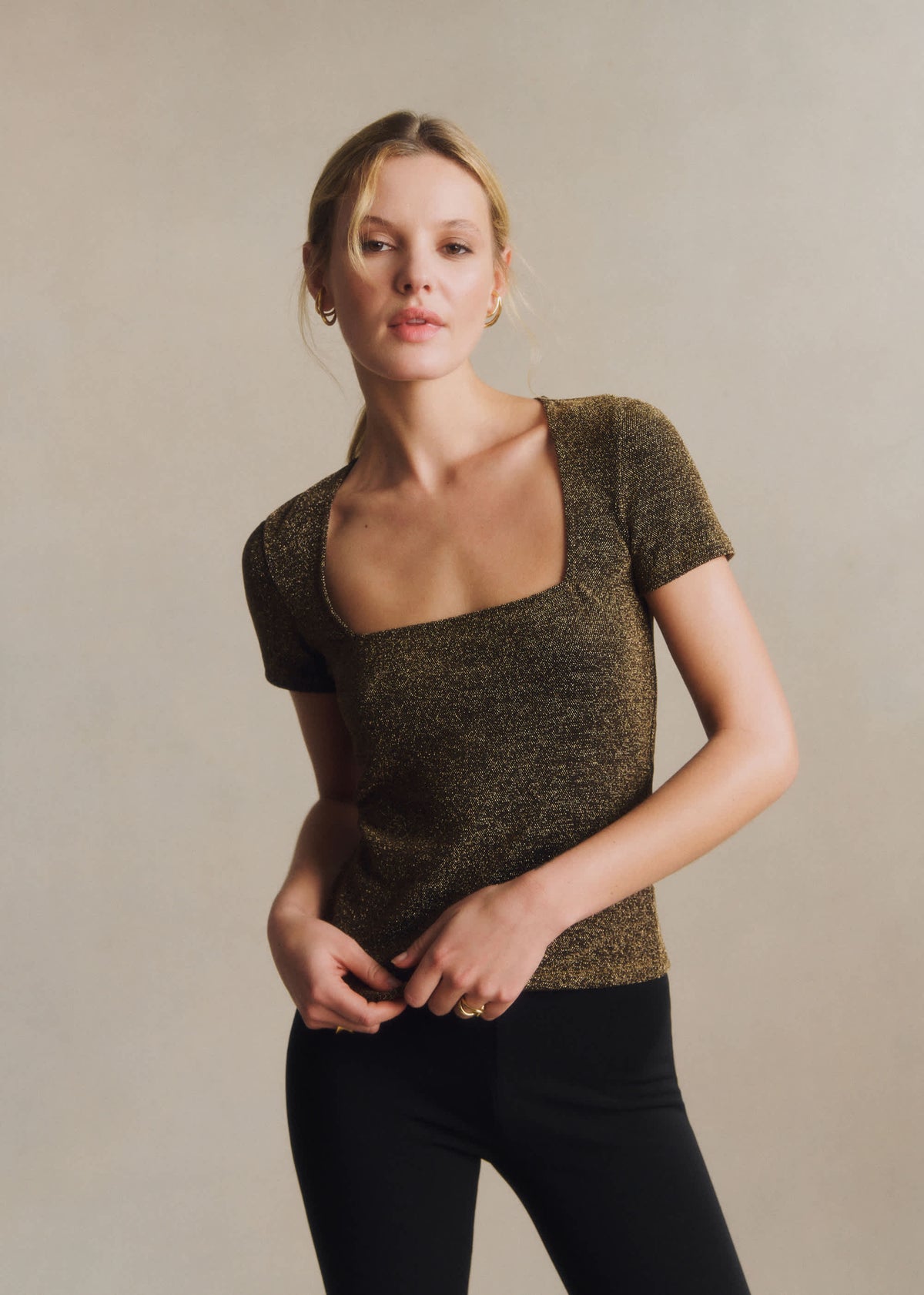 T-Shirt Amara - Doré