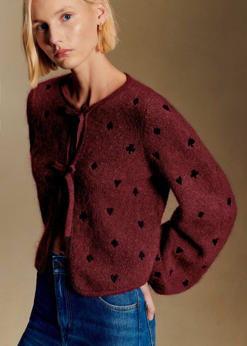 Gilet Augustin - Sézane x Antoinette Poisson - Bordeaux