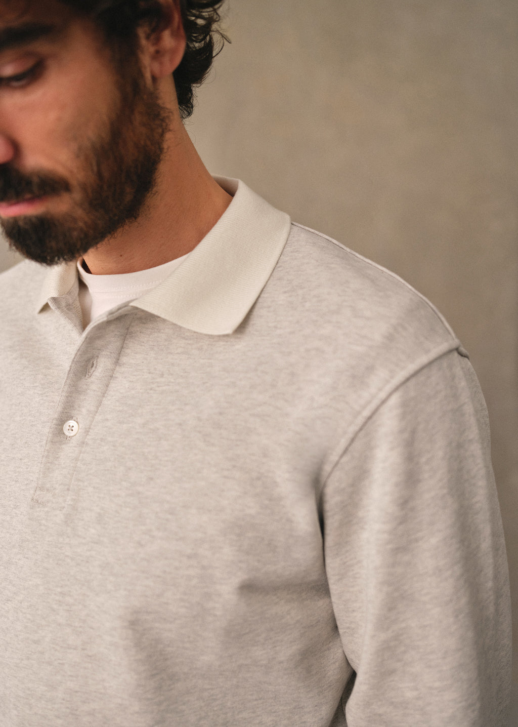 Sweatshirt Navi - Gris Chiné