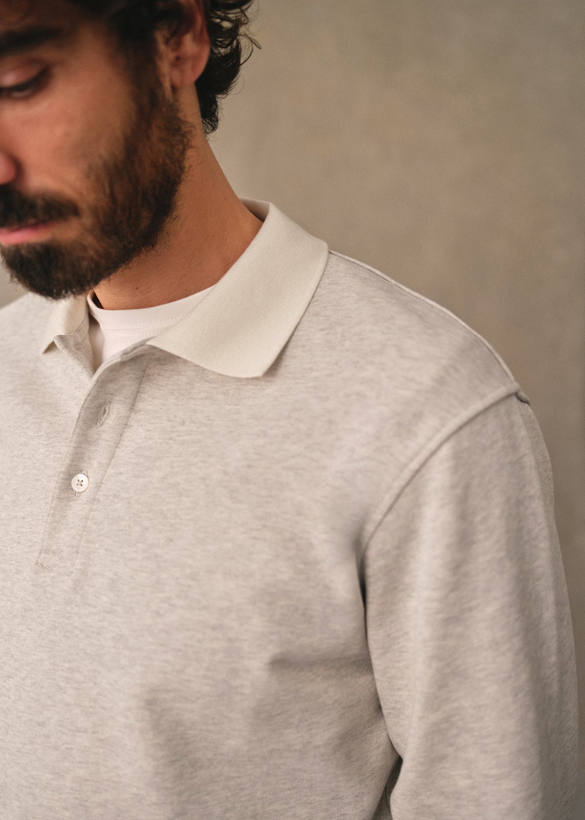 Sweatshirt Navi - Gris Chiné