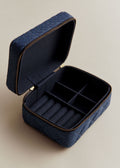 Grand écrin denim brodé - Sézane x SEA NY - Bleu Denim Brodé