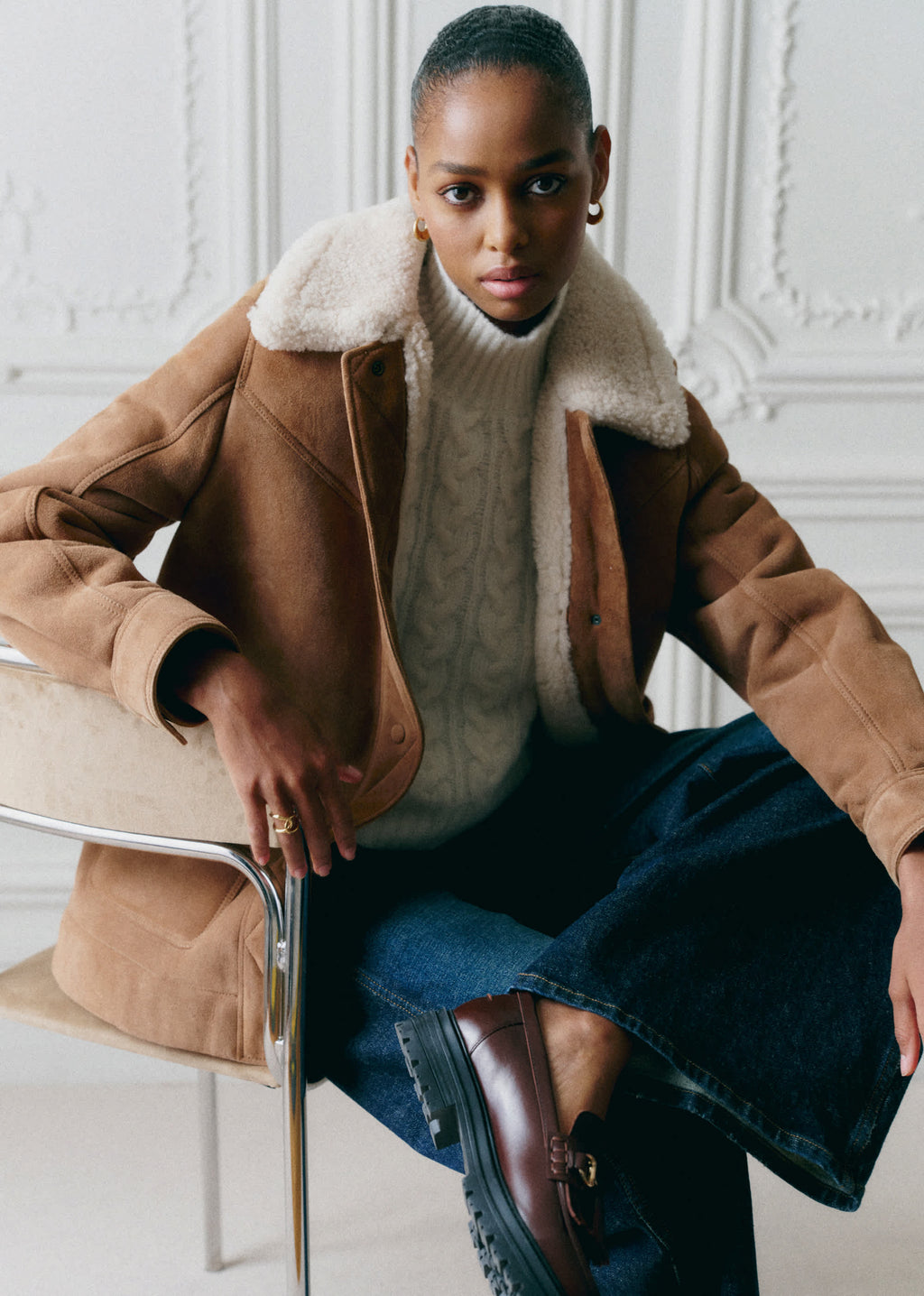 Manteau Nico - Caramel Ecru