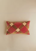 Coussin Velours Patchwork - Petit modèle - Blush et Caramel