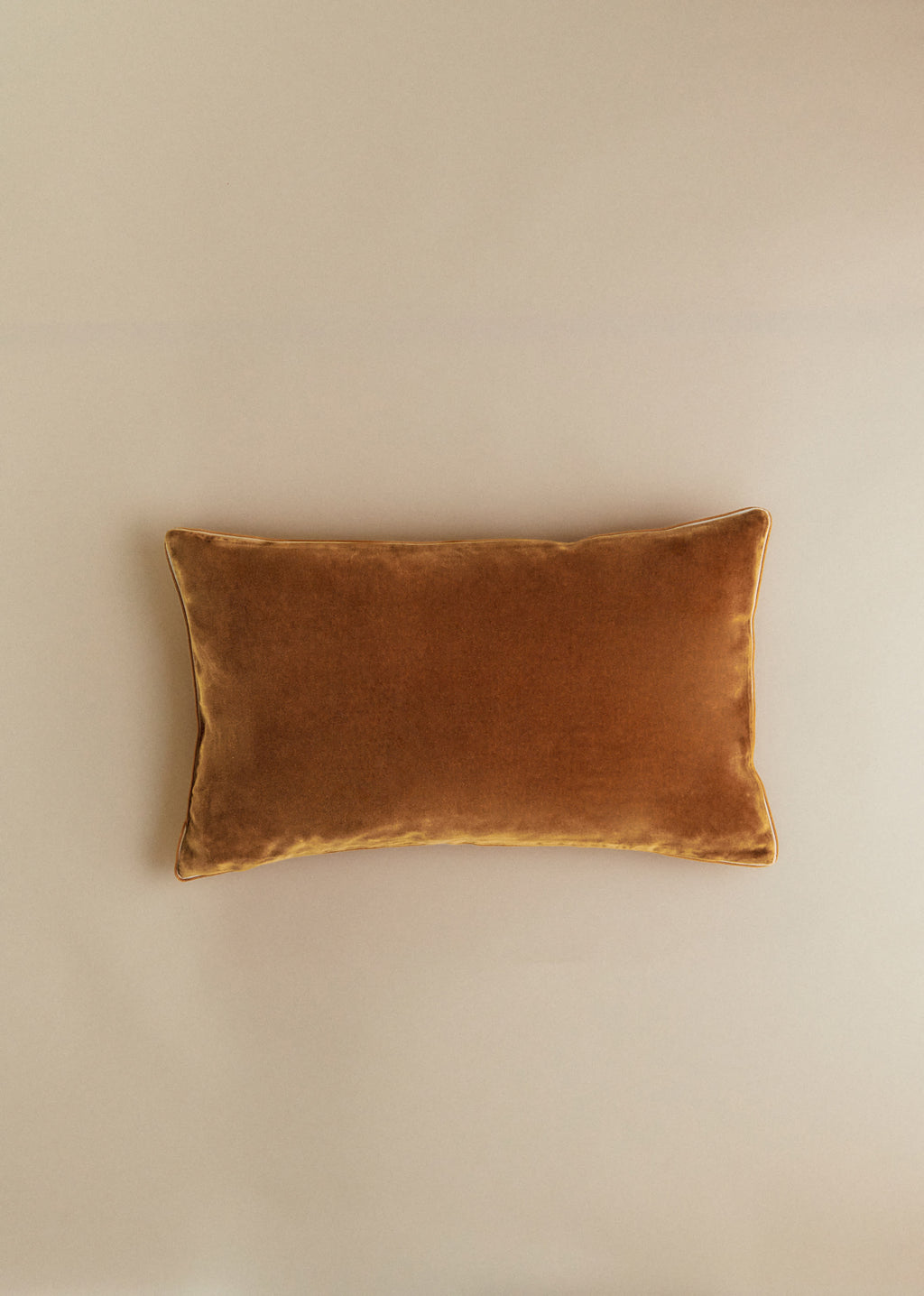 Coussin Velours Édition - Petit modèle - Caramel