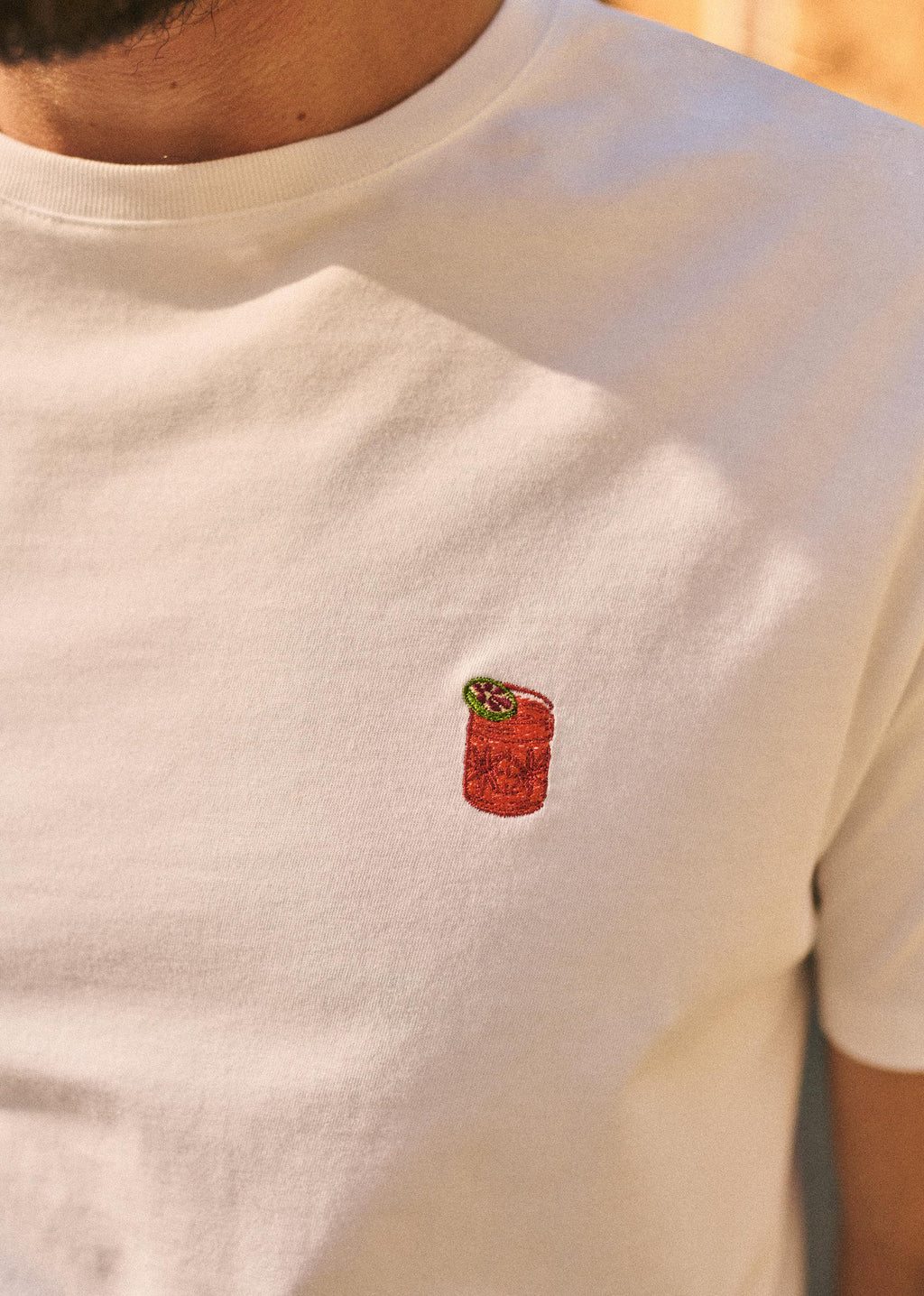 T-Shirt Orangeade - Blanc