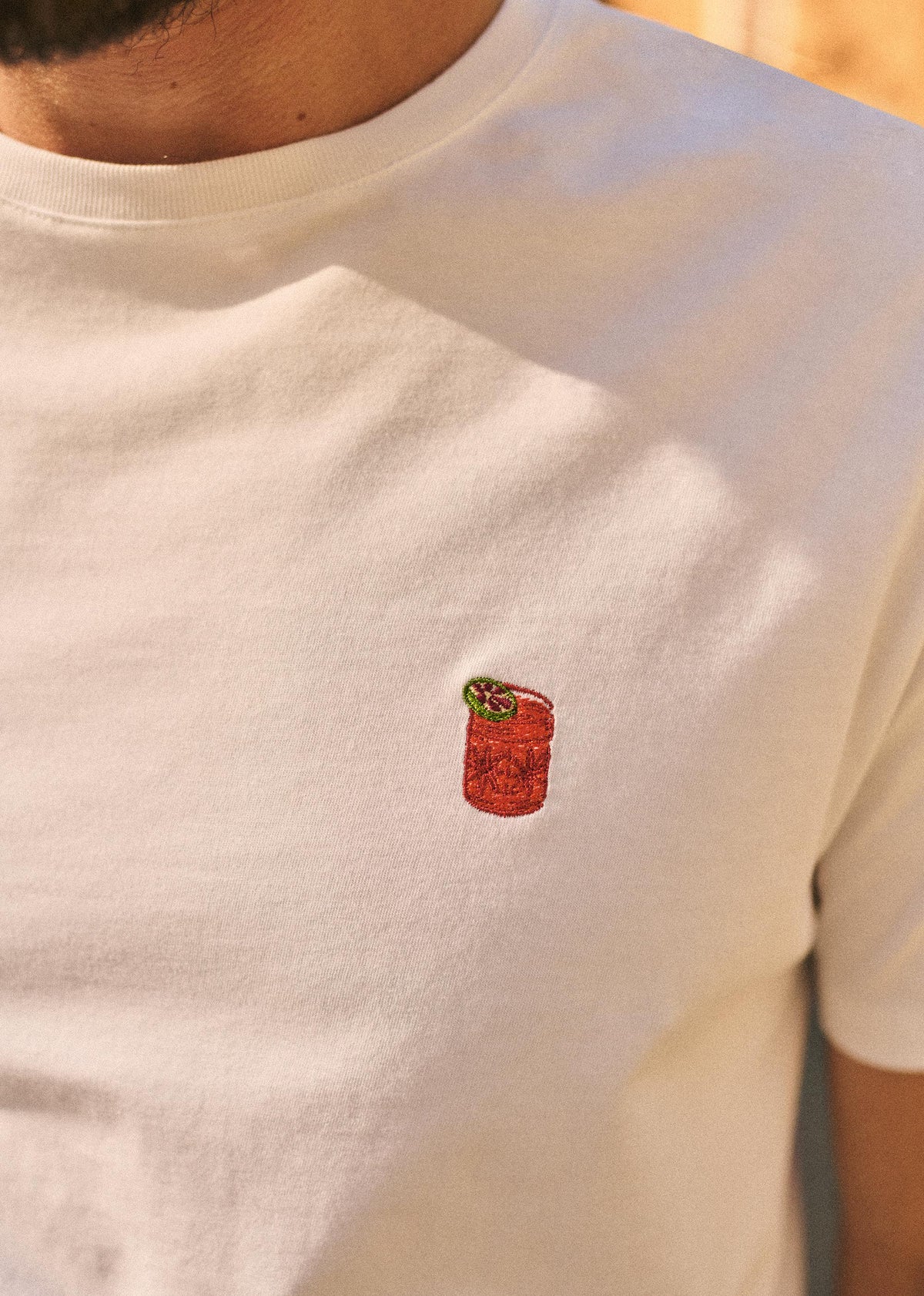 T-Shirt Orangeade - Blanc