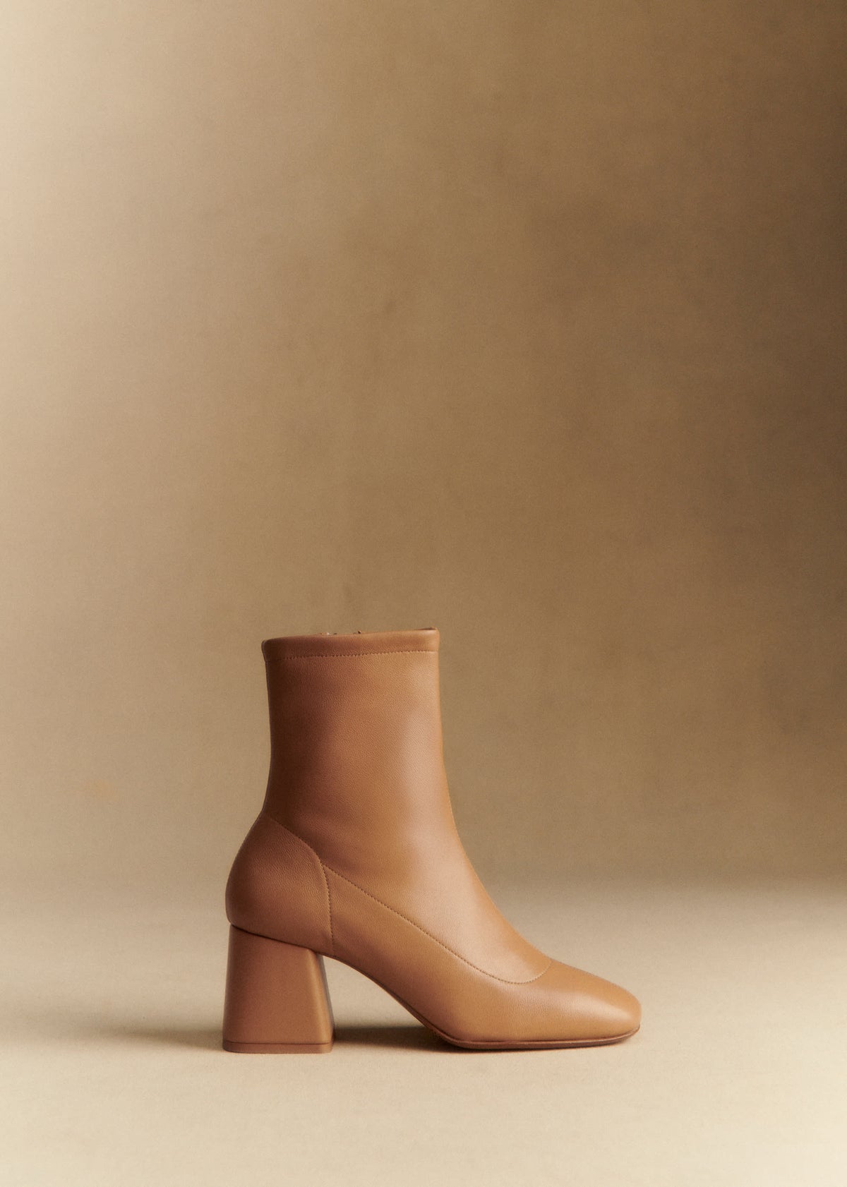 Bottines Aline - Miel Lisse