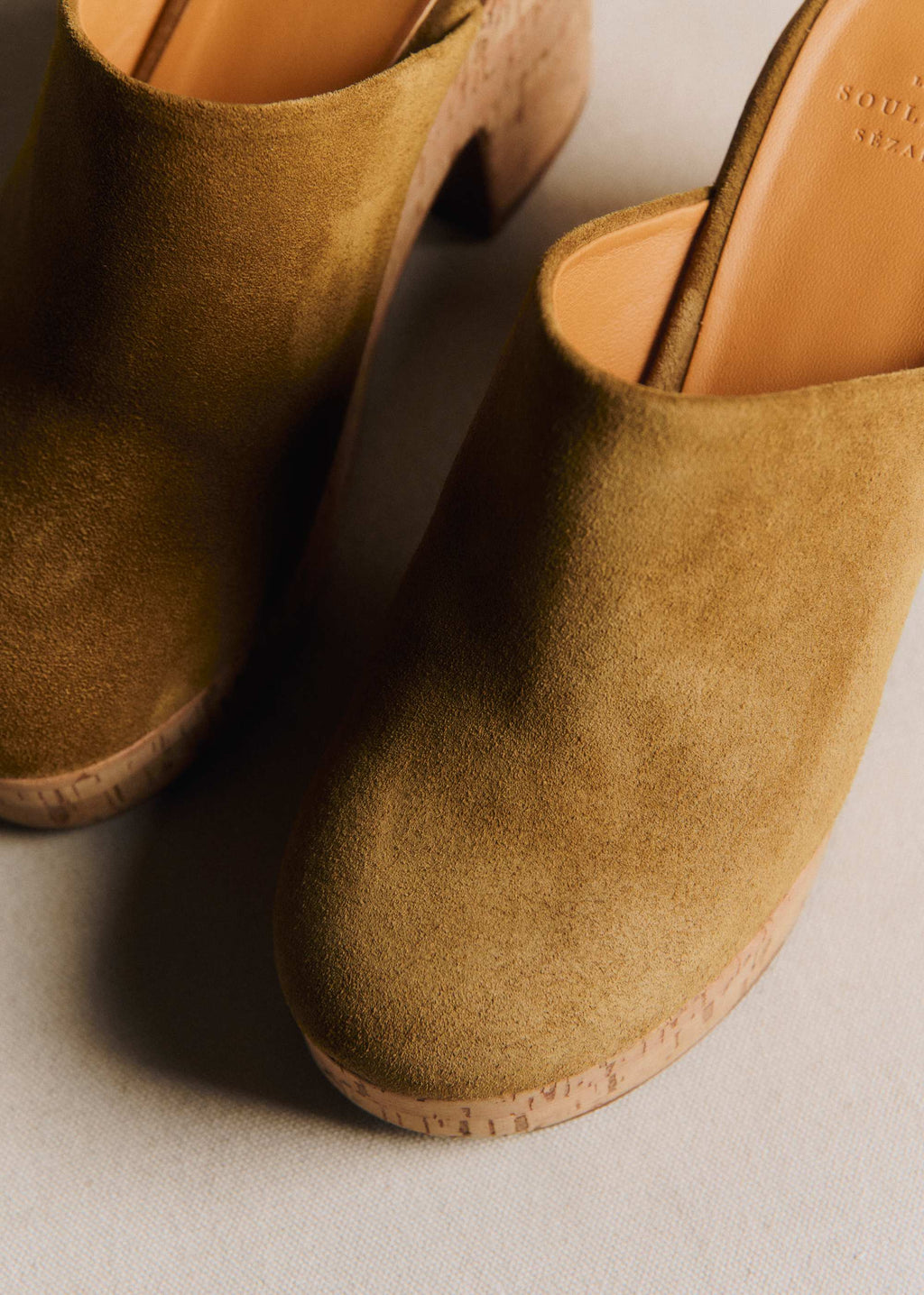 Mules high Callie - Taupe