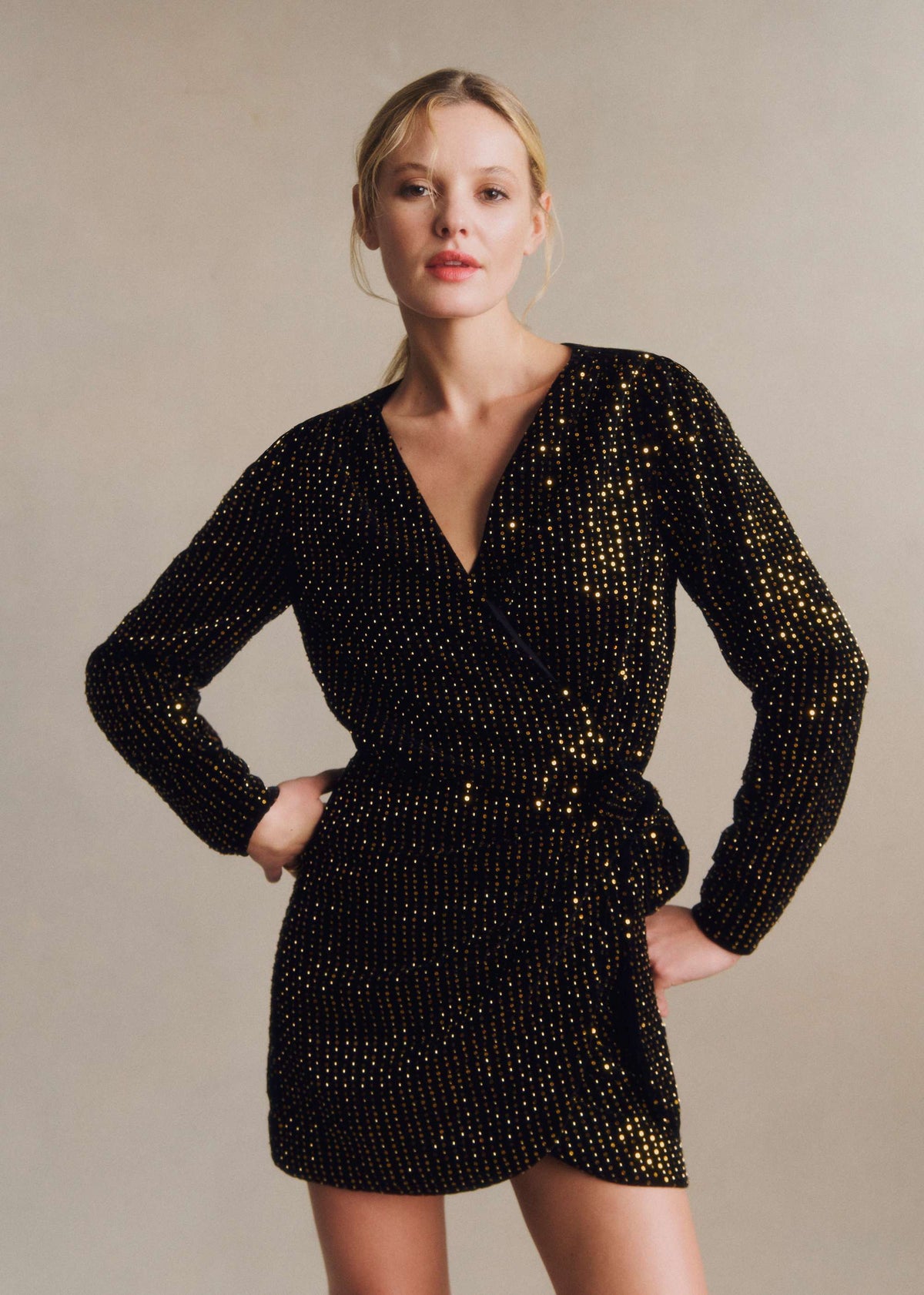 Robe Nolita - Noir Doré