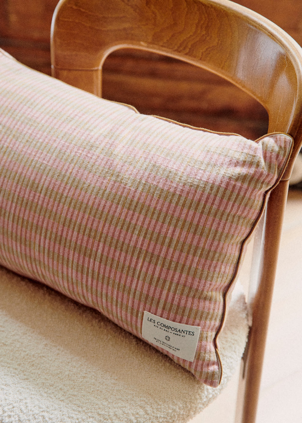 Coussin Tissé Pianissimo - Petit modèle - Blush